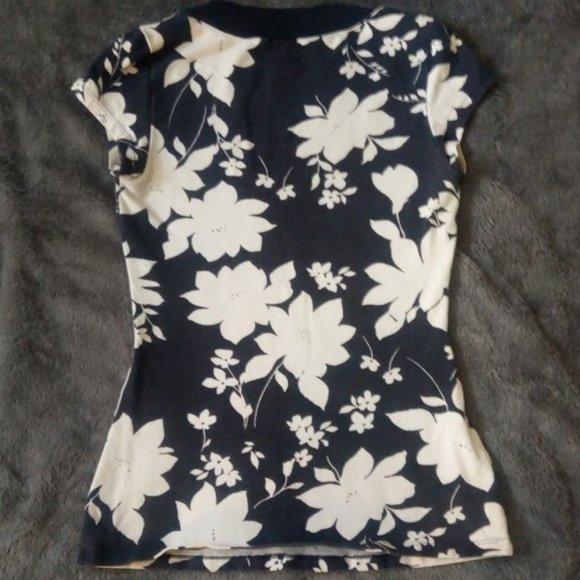 Express Sexy Stretch Navy Blue Top, XS - Picture 2 of 4